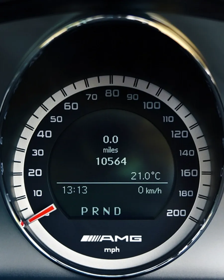 A modern car dashboard — a buyer connected to the dealer by phone through Callr